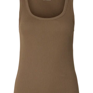 Selected Femme - Tanktop - Chocolate Chip - Slwanna