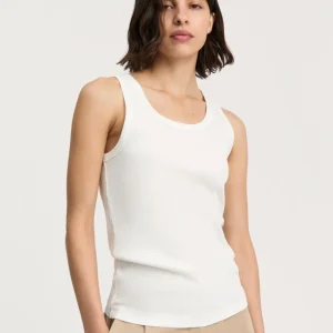 Rib tank top | Off White