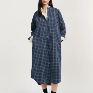 Sani dress check | Navy Check