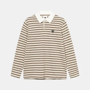 WWLandon Polo L/S Desert Palm Stripe